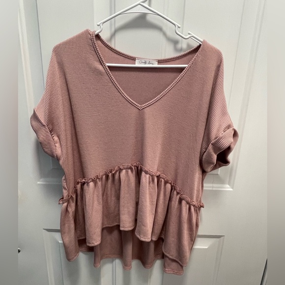 charlotte avery Tops - Charlotte Avery V neck Baby Doll Top